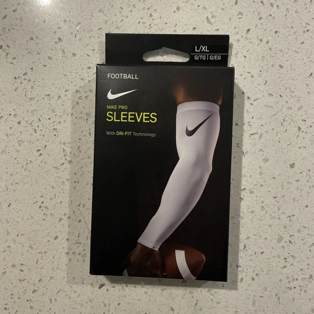 Nike Pro Sleeve Dri Fit 3.0 White Compression Men's‎ Size (L/XL) NIB